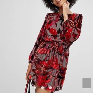 ASOS New Look Velvet Devore Mini Dress